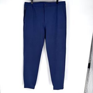 Theory Terrance EZP Precision Ponte Pants Mens XL Blue Tailored Jogger